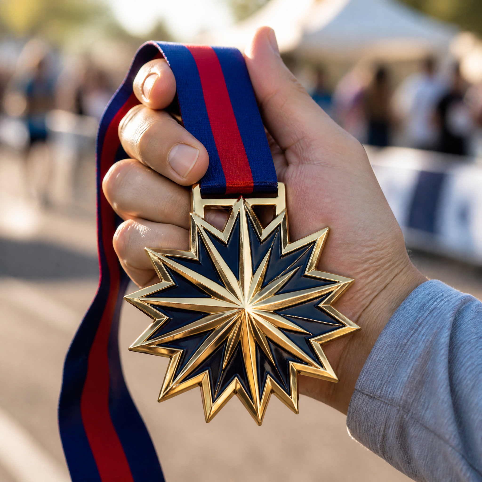 Custom 3D Die Cast Hard Enamel Finisher Medal