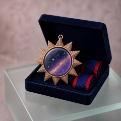 Custom UV Print Medal with Ribbon
