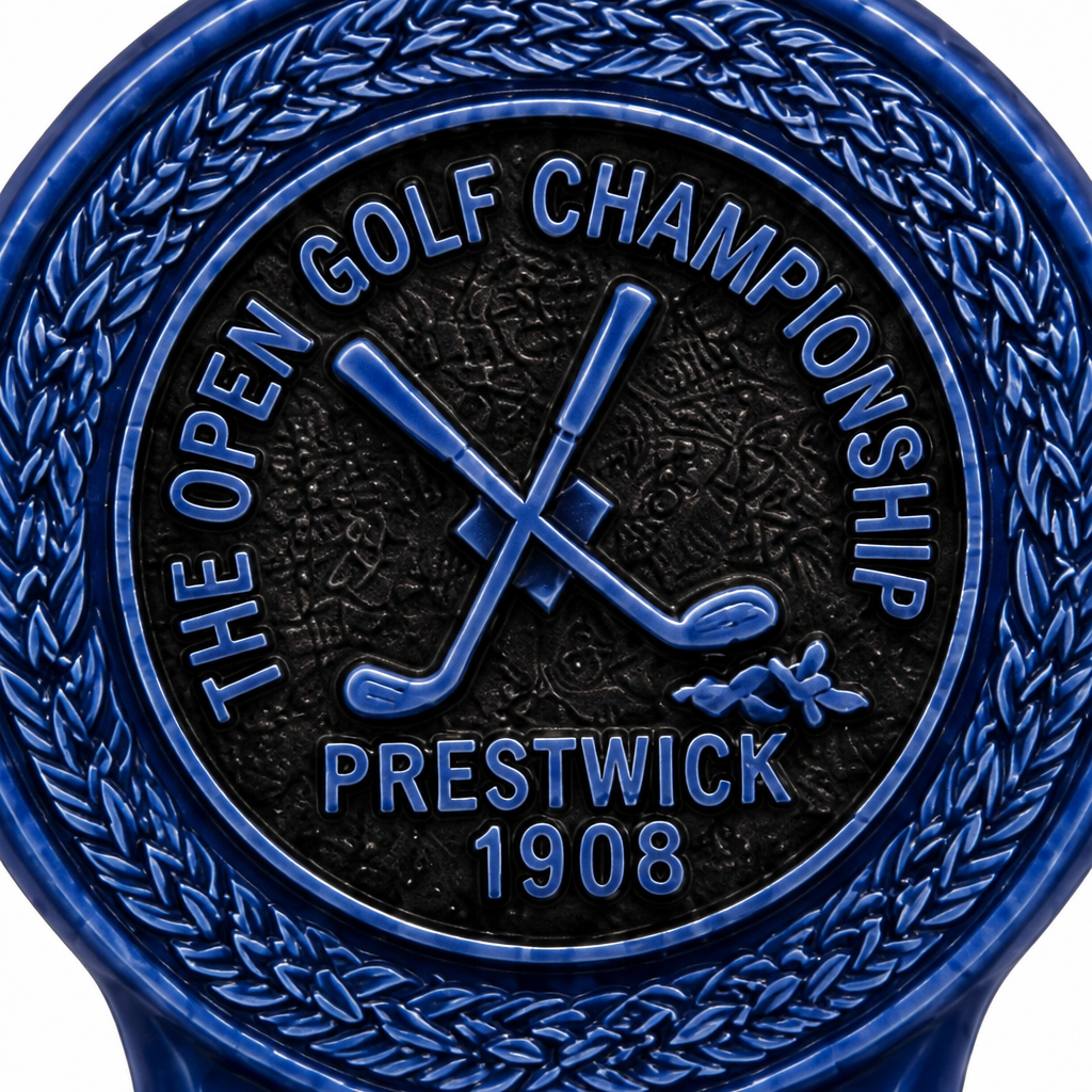 Royal Blue Golf Divot Tool with Magnetic Ball Marker