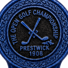 Royal Blue Golf Divot Tool with Magnetic Ball Marker