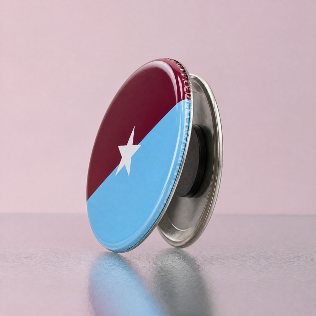 Magnetic Pin Back Button Badge