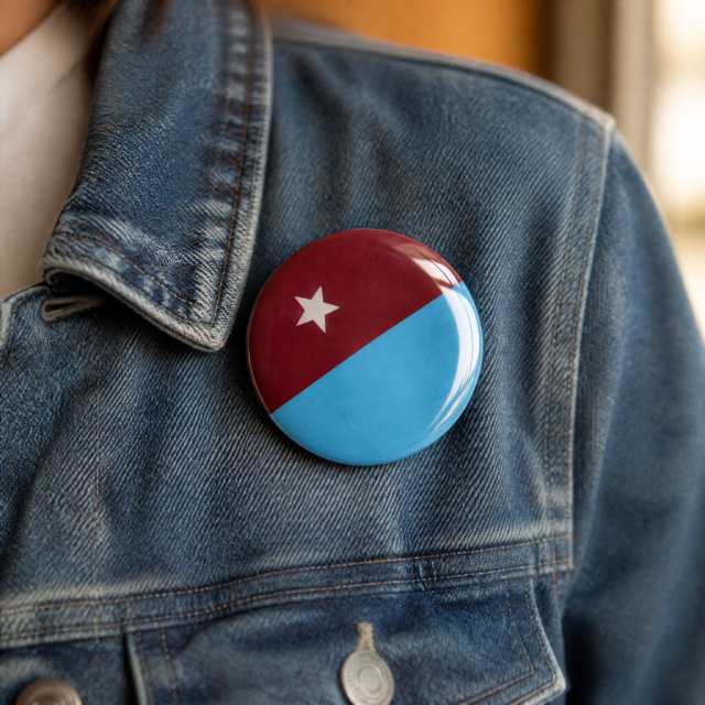 Magnetic Pin Back Button Badge
