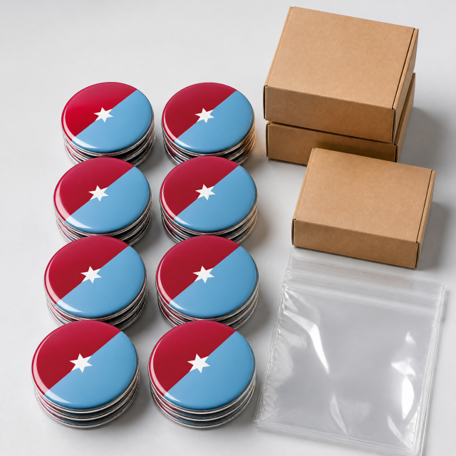 Magnetic Pin Back Button Badge