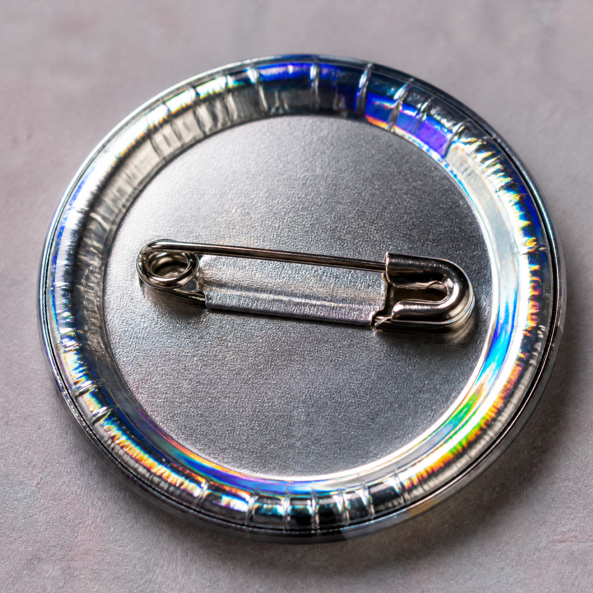 Holographic Pin Back Button Badge