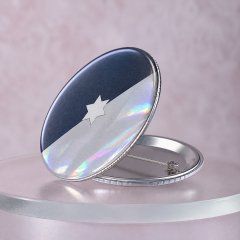 Holographic Pin Back Button Badge