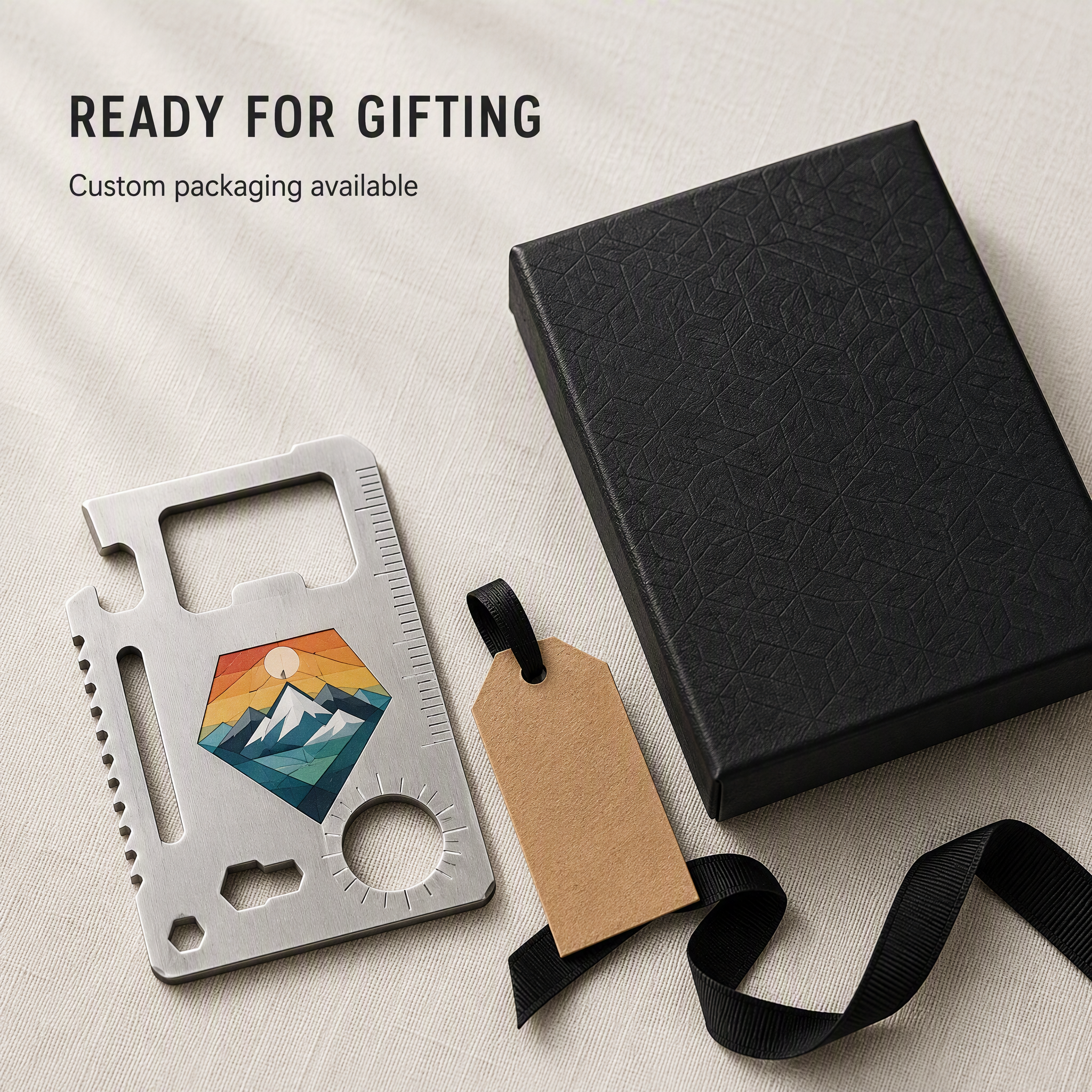 Custom Silk Screen Printed Credit Card Bottle Opener & Multi-tool