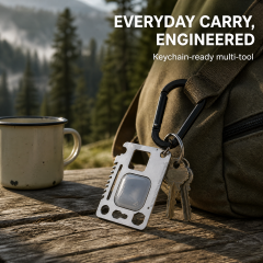 Custom Epoxy Domed Stainless Steel Credit Card Bottle Opener Multi-tool Wholesale