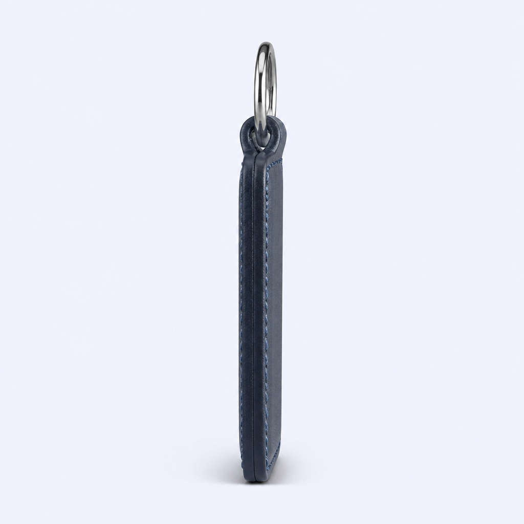 Wholesale PU Leather Stitched Keychain with Custom Logo - Bulk Key Fob