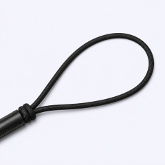 Custom Leather Keychain with Braided Lanyard - Personalized Logo Engraving