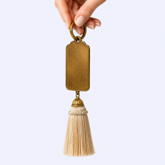 Custom Metal Motel Keychain - Personalized Logo - Zinc Alloy - Wholesale Bulk