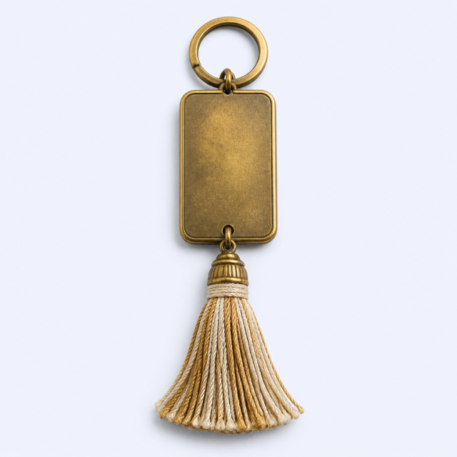 Custom Metal Motel Keychain - Personalized Logo - Zinc Alloy - Wholesale Bulk