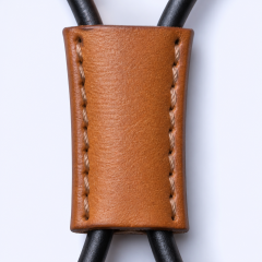 Custom Leather Keychain with Braided Lanyard - Personalized Logo Engraving