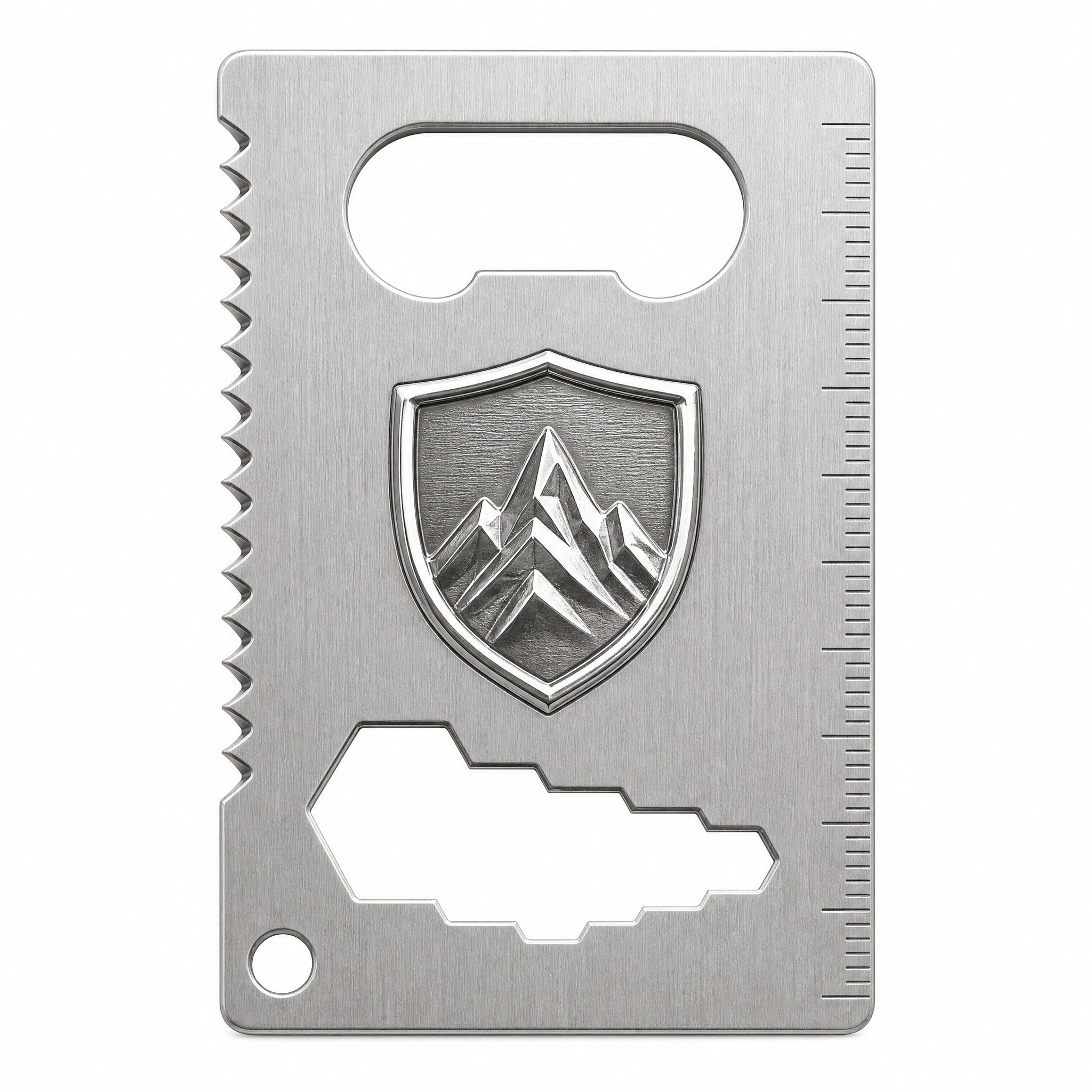 Custom Embossed Stainless Steel Credit Card Bottle Opener Multi-tool Wholesale