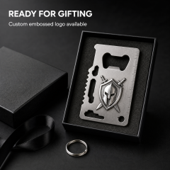 Custom Embossed Stainless Steel Credit Card Bottle Opener Multi-tool Wholesale
