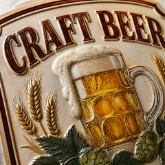 Custom Embossed Vintage Tin Sign 20x30cm Retro Metal Beer Sign Bar Garage Wall Decor