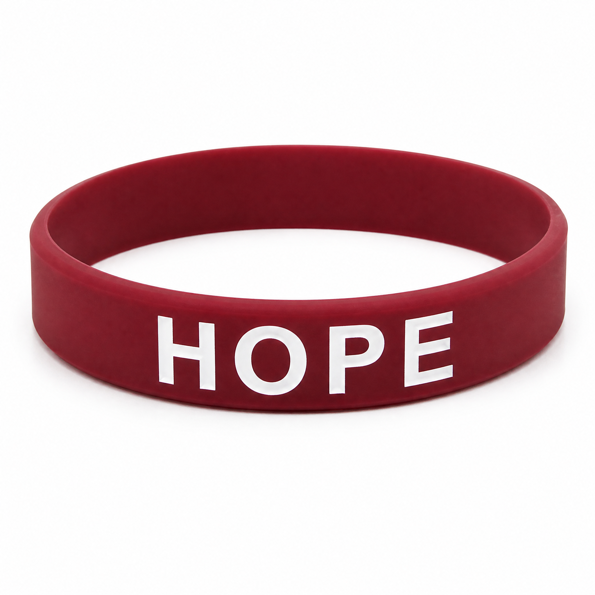 Custom Ink Injected Silicone Bracelet - Color Filled Logo Wristband No MOQ