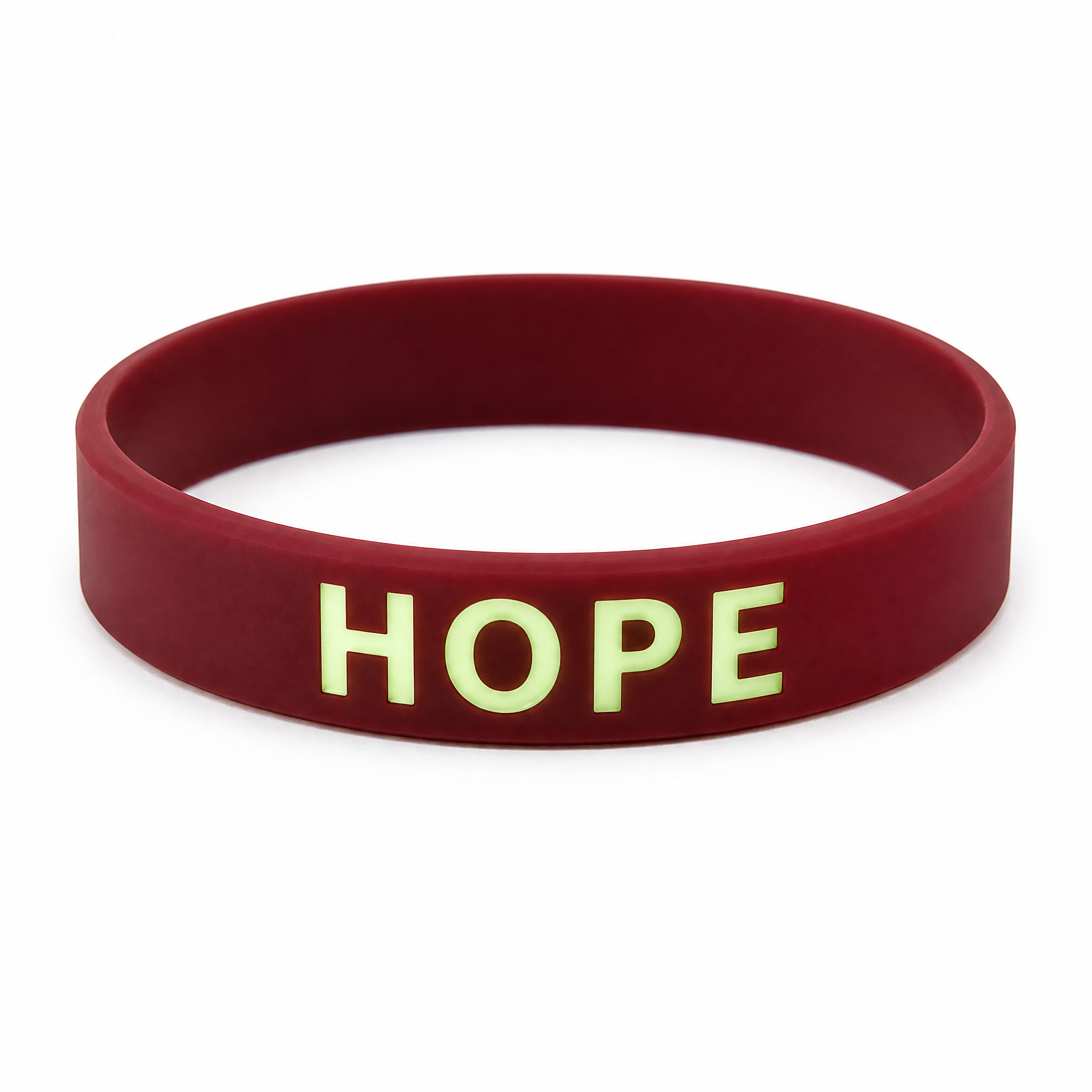 Custom Glow in the Dark Silicone Bracelet - Luminous Logo Wristband No MOQ