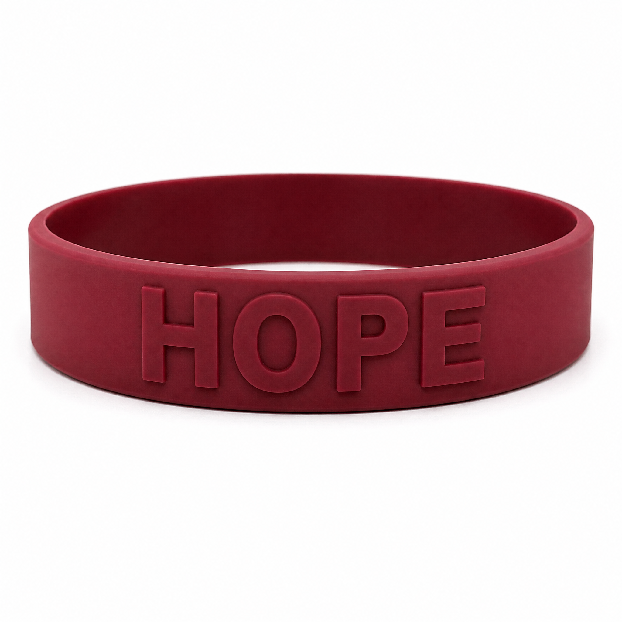 Custom Embossed Silicone Bracelet - Raised Logo Rubber Wristband No MOQ