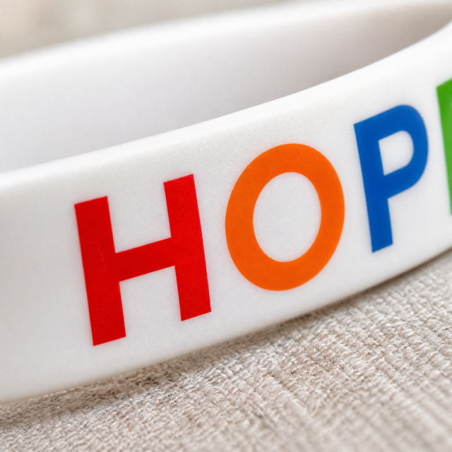 Custom CMYK Silicone Bracelet - UV Full Color Printed Wristband No MOQ