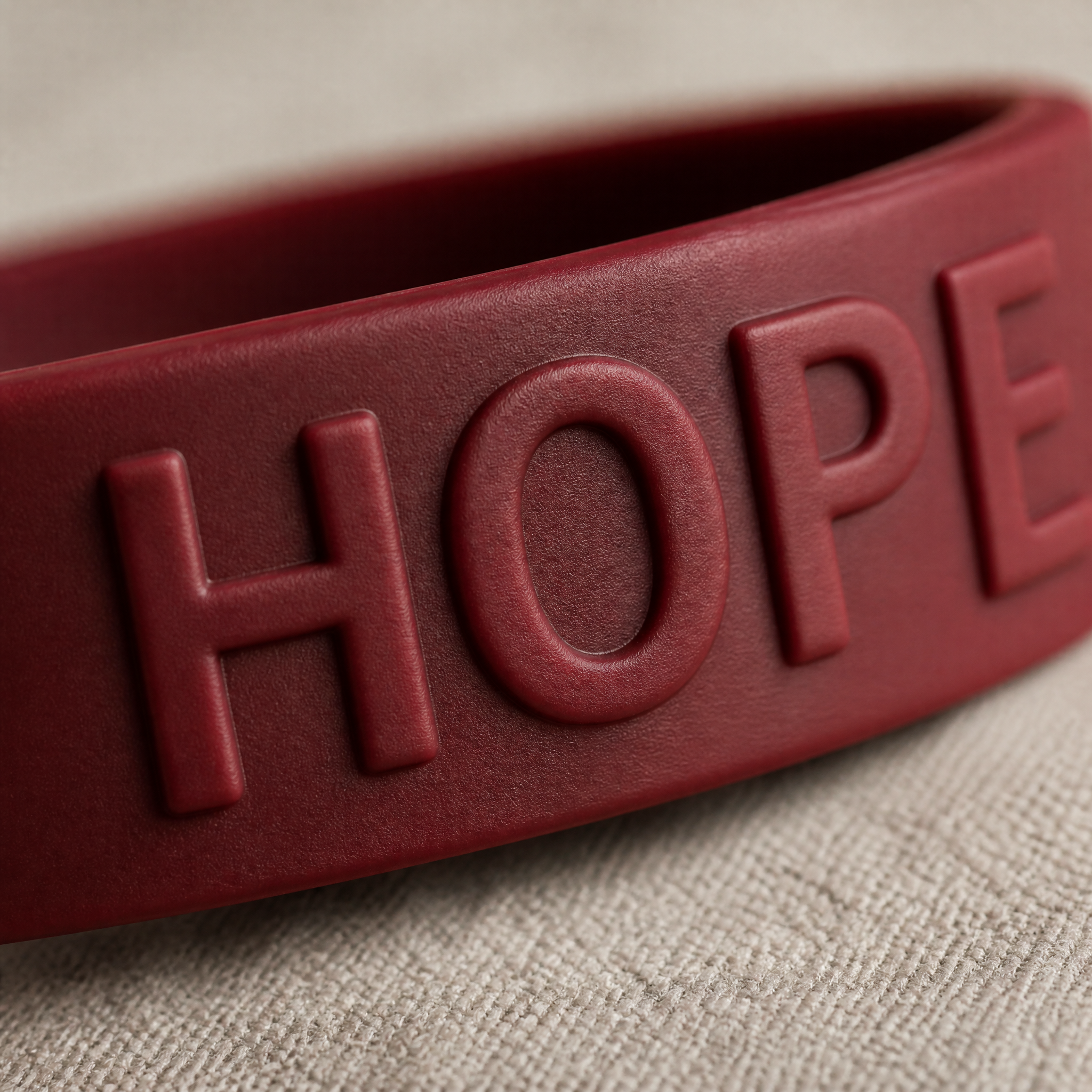 Custom Embossed Silicone Bracelet - Raised Logo Rubber Wristband No MOQ