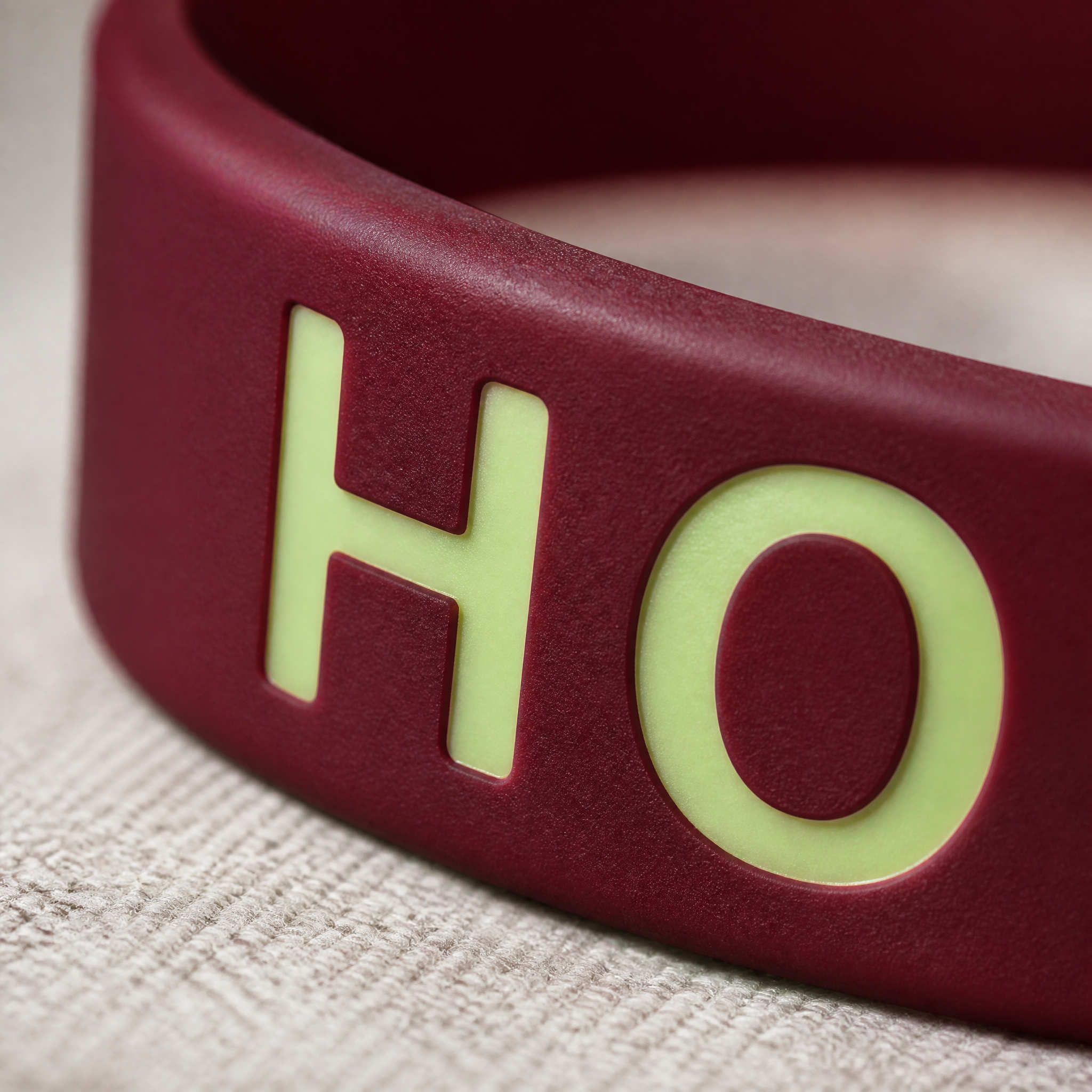 Custom Glow in the Dark Silicone Bracelet - Luminous Logo Wristband No MOQ