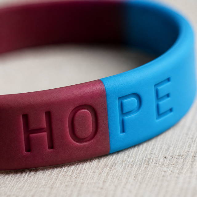 Custom Two-Tone Silicone Bracelet - Dual Color Logo Wristband No MOQ