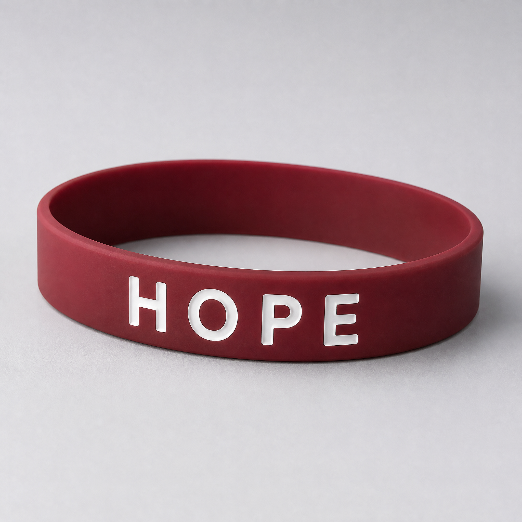 Custom Ink Injected Silicone Bracelet - Color Filled Logo Wristband No MOQ