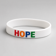 Custom CMYK Silicone Bracelet - UV Full Color Printed Wristband No MOQ