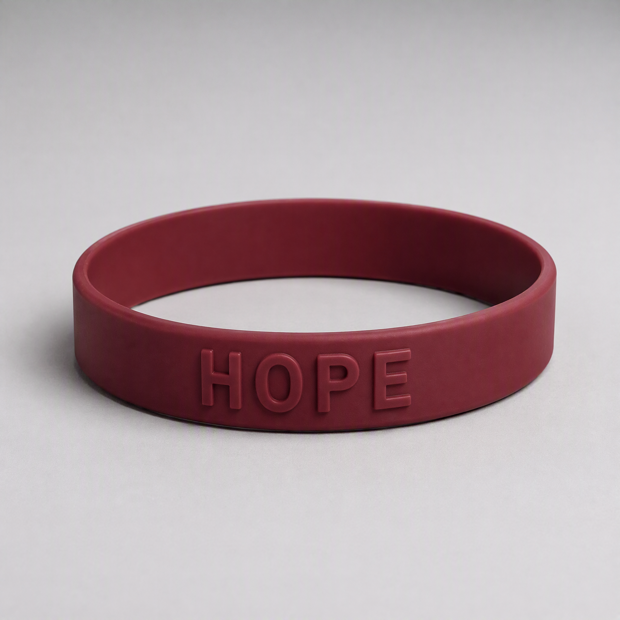 Custom Embossed Silicone Bracelet - Raised Logo Rubber Wristband No MOQ