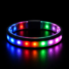Custom LED Silicone Bracelet - Light Up Logo Wristband No MOQ