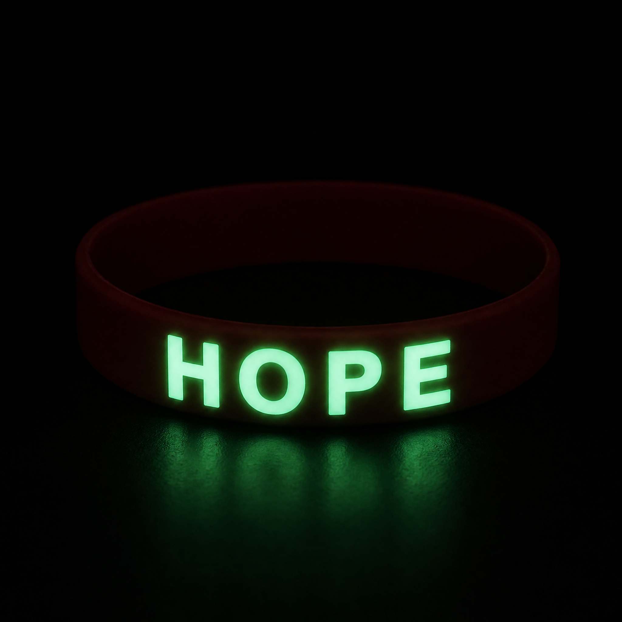 Custom Glow in the Dark Silicone Bracelet - Luminous Logo Wristband No MOQ