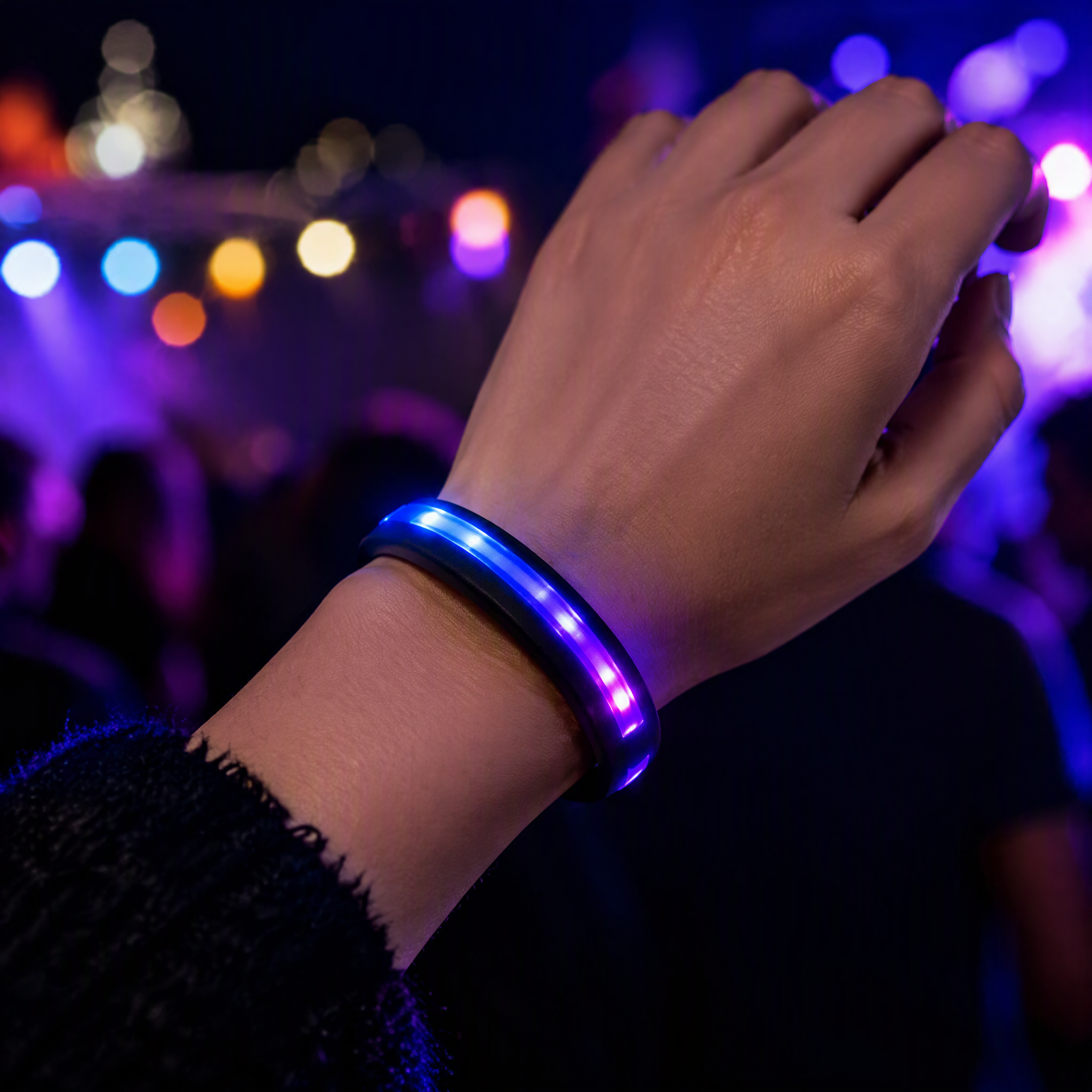 Custom LED Silicone Bracelet - Light Up Logo Wristband No MOQ