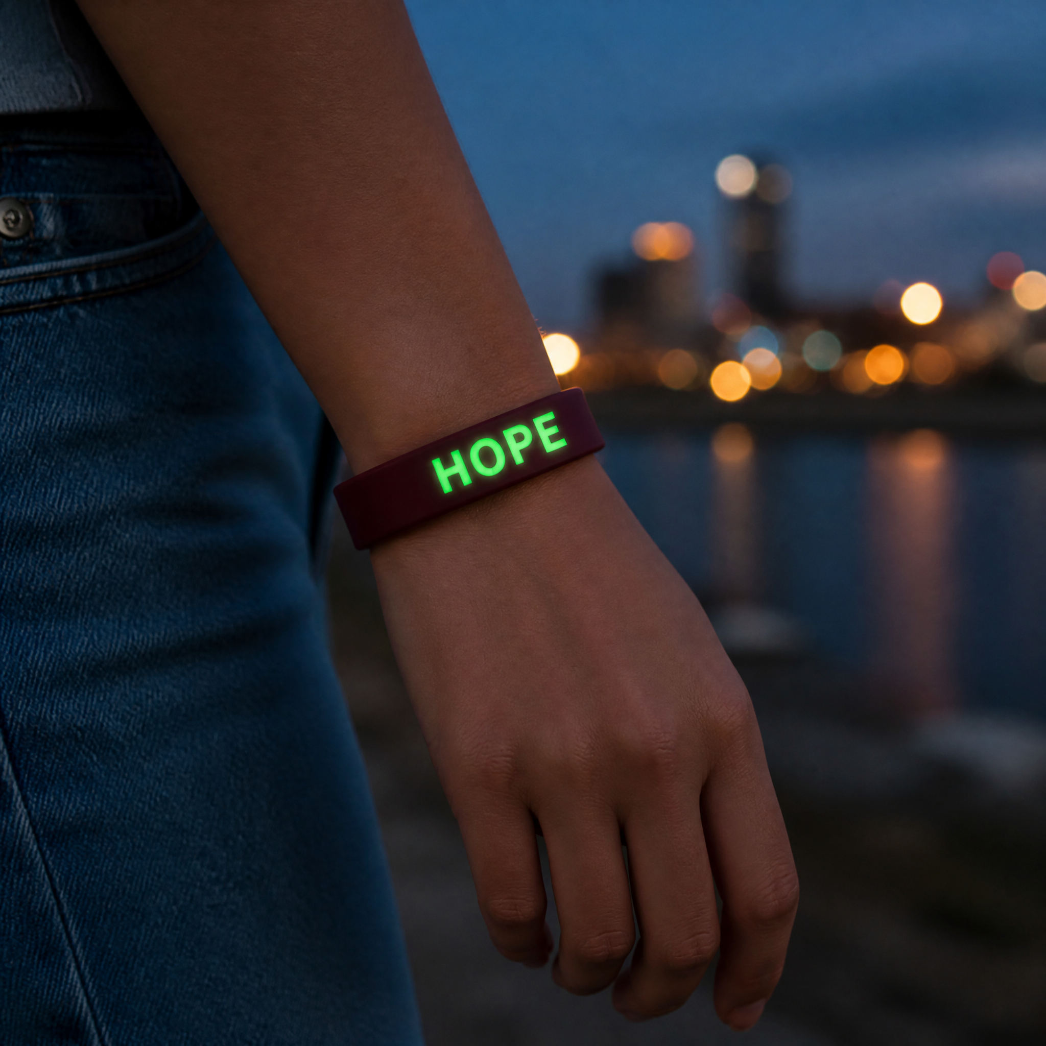 Custom Glow in the Dark Silicone Bracelet - Luminous Logo Wristband No MOQ
