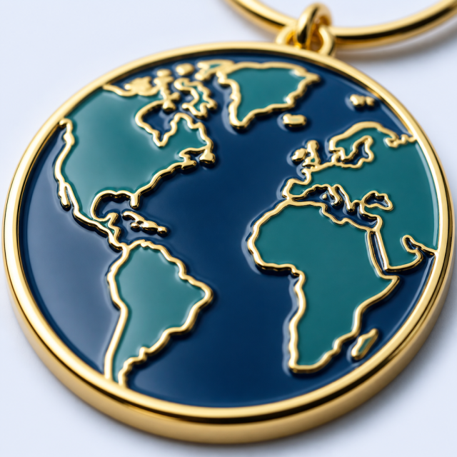 Custom Baked Paint Metal Keychain - Personalized Logo Design for Corporate Gifts, Events and Brand Merch