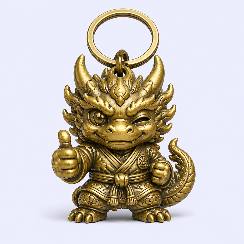 Custom 3D Die-Cast Metal Keychain - Enamel Cartoon Character Charm - Bulk Wholesale and OEM