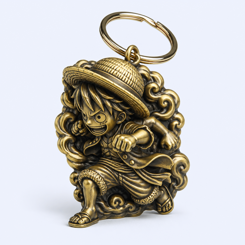Custom 3D Die-Cast Metal Keychain - Enamel Cartoon Character Charm - Bulk Wholesale and OEM