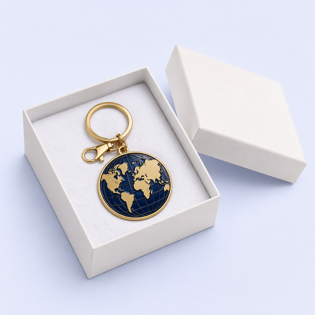 Custom Baked Paint Metal Keychain - Personalized Logo Design for Corporate Gifts, Events and Brand Merch