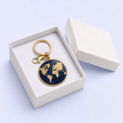 Custom Baked Paint Metal Keychain - Personalized Logo Design for Corporate Gifts, Events and Brand Merch