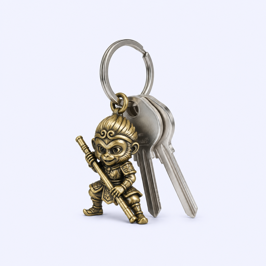 Custom 3D Die-Cast Metal Keychain - Enamel Cartoon Character Charm - Bulk Wholesale and OEM
