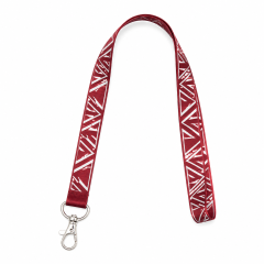 Custom Printed Polyester Lanyard with Metal Lobster Claw Clip, No MOQ Custom Logo Lanyards for Events, Trade Shows & Corporate ID Badges