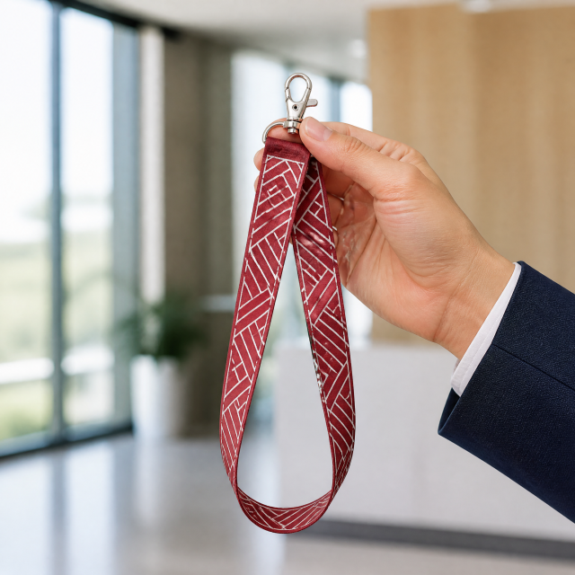 Custom Printed Polyester Lanyard with Metal Lobster Claw Clip, No MOQ Custom Logo Lanyards for Events, Trade Shows & Corporate ID Badges
