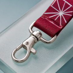 Custom Printed Polyester Lanyard with Metal Lobster Claw Clip, No MOQ Custom Logo Lanyards for Events, Trade Shows & Corporate ID Badges