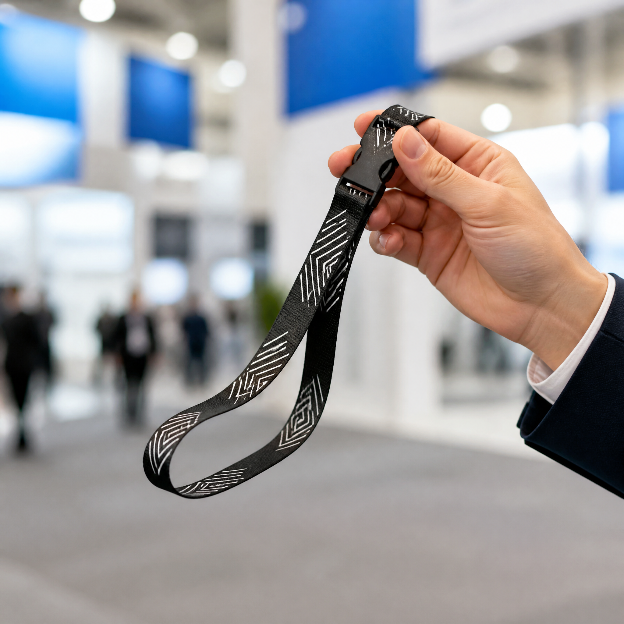 Custom Silk Screen Lanyard with Plastic Safety Clip, Budget Printed Lanyards No MOQ Bulk Wholesale