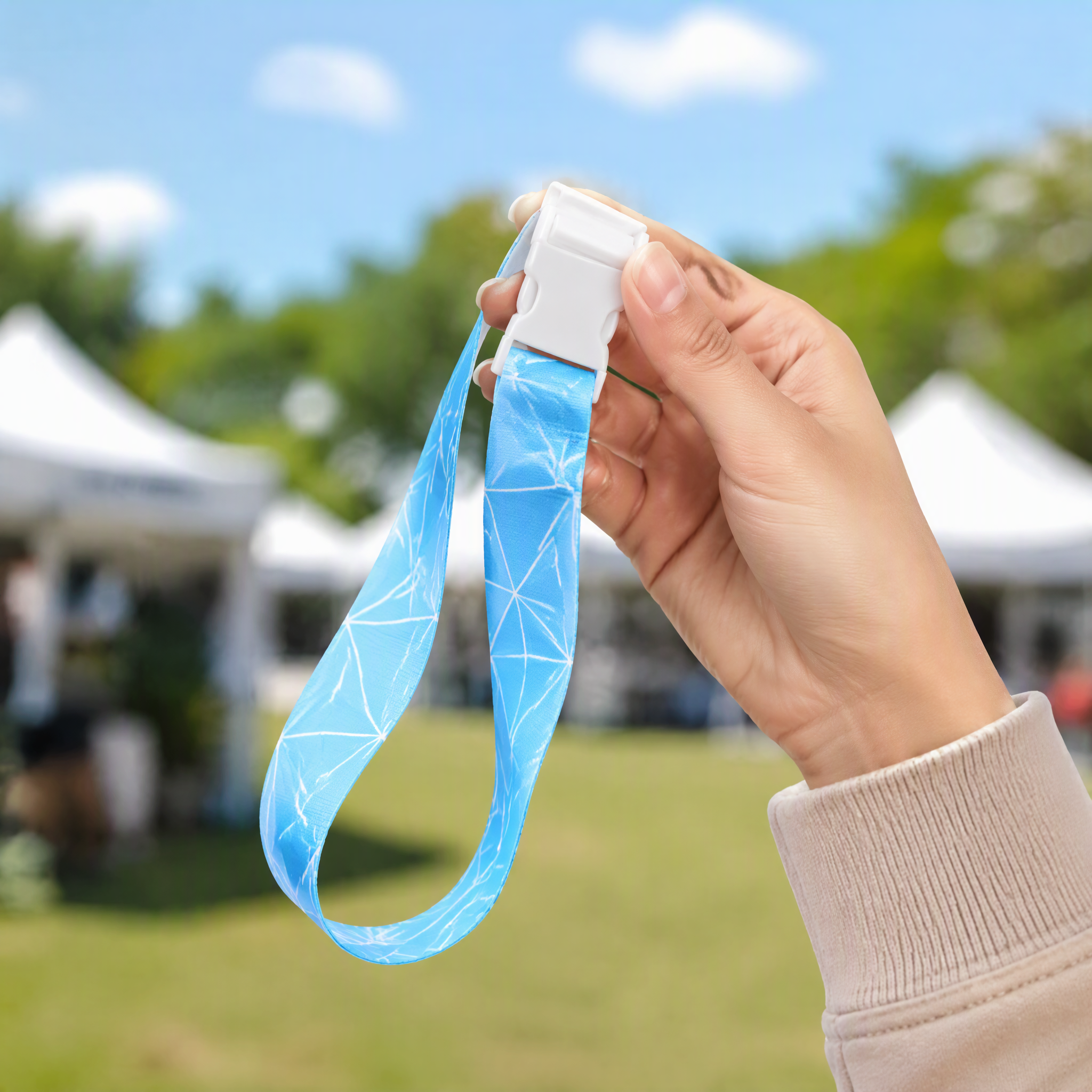 Custom Silicone Lanyard with Safety Clip, Waterproof Silicone Neck Strap No MOQ for Kids & Outdoor
