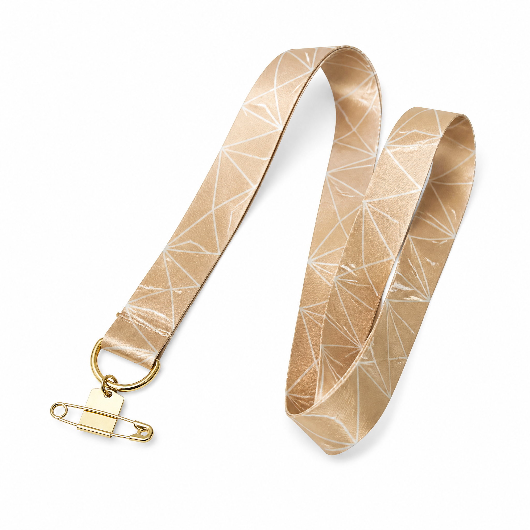 Custom Satin Lanyard with Safety Pin Badge Holder, Luxurious Satin Neck Strap No MOQ for Weddings & Events