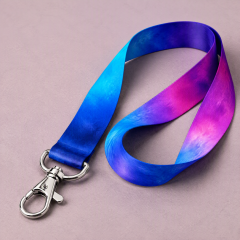 Custom Dye Sublimation Lanyard with Metal Lobster Claw Clip, Full-Color Gradient Lanyards No MOQ