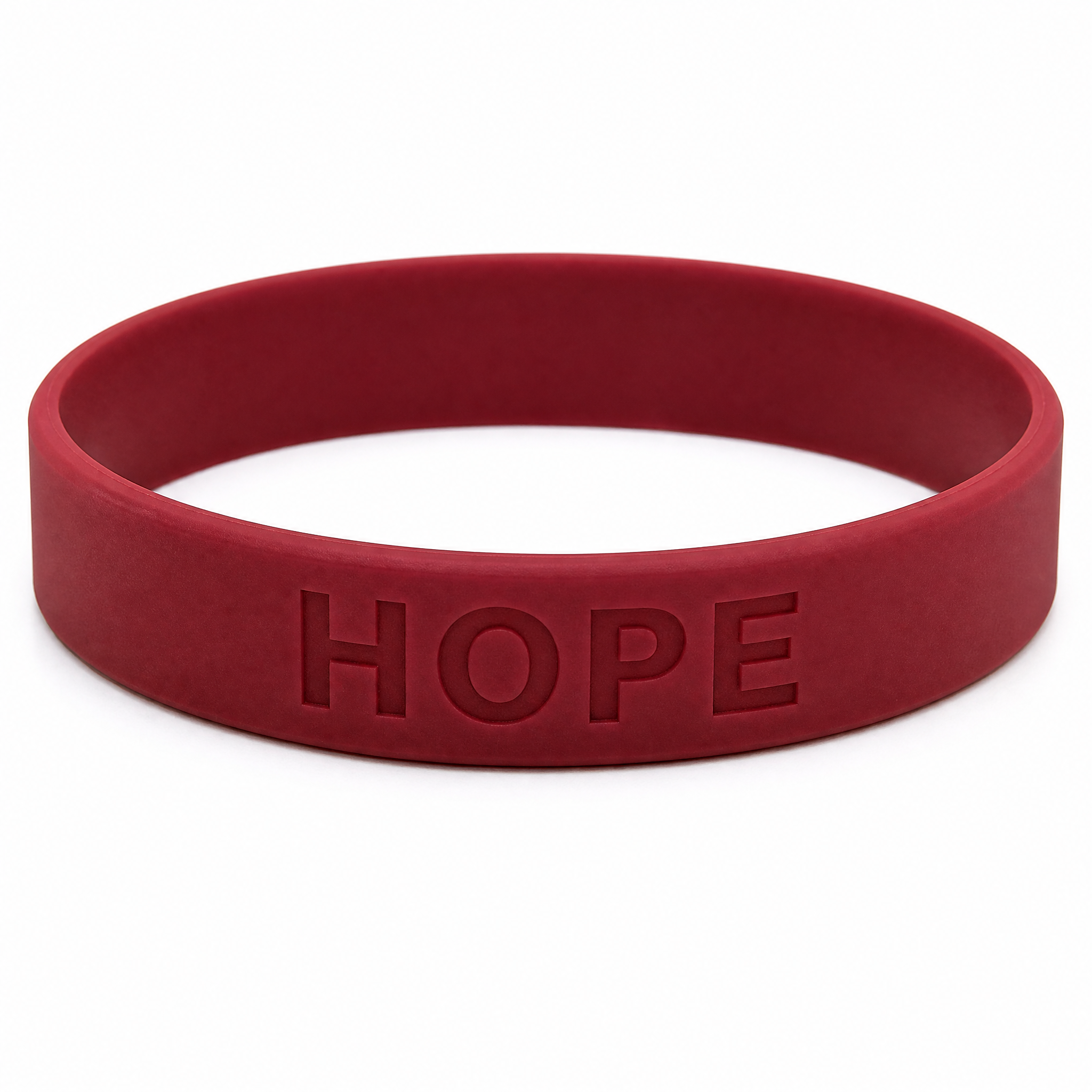 Custom Debossed Silicone Bracelet - Personalized Logo Rubber Wristband No MOQ