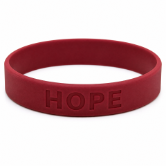 Custom Debossed Silicone Bracelet - Personalized Logo Rubber Wristband No MOQ
