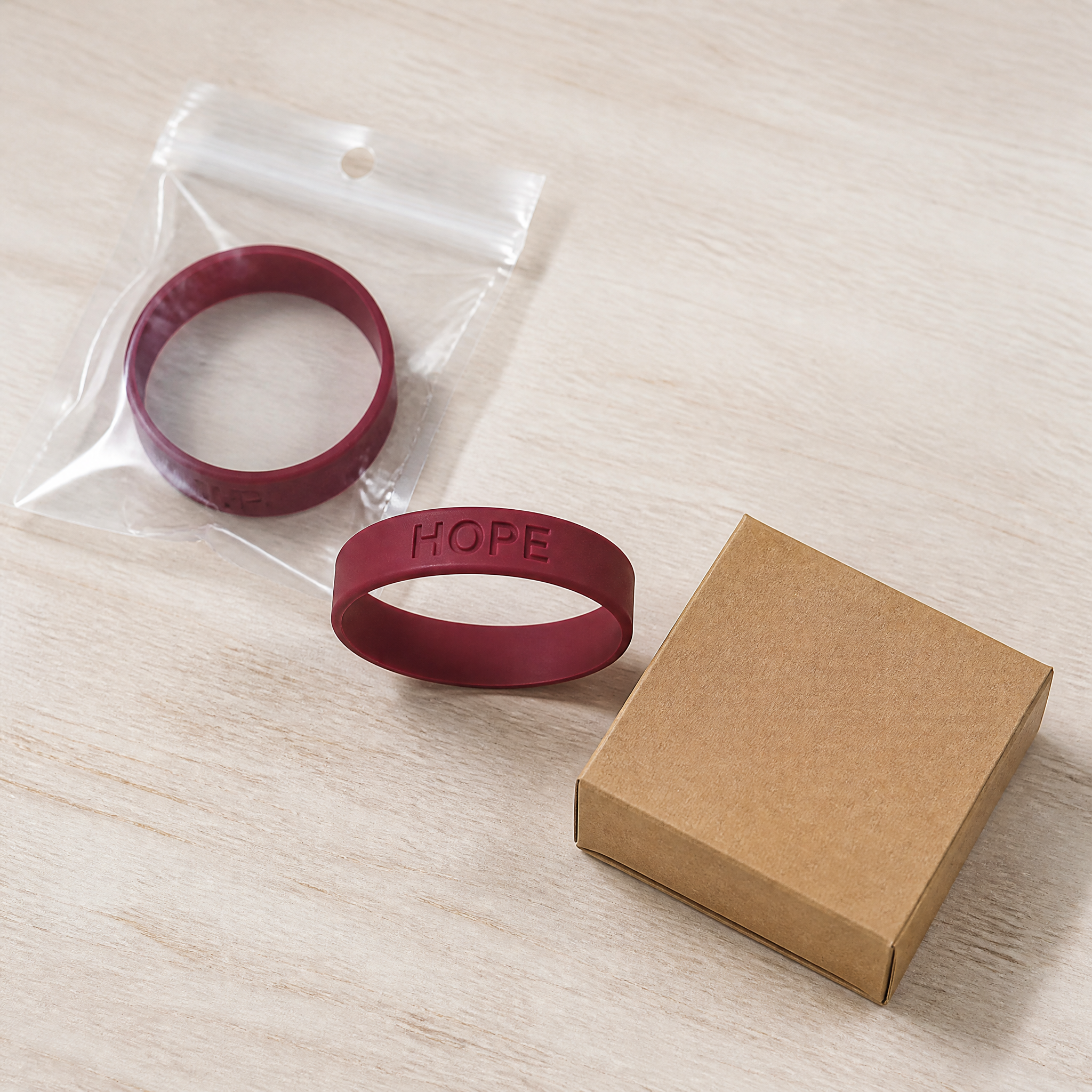 Custom Debossed Silicone Bracelet - Personalized Logo Rubber Wristband No MOQ