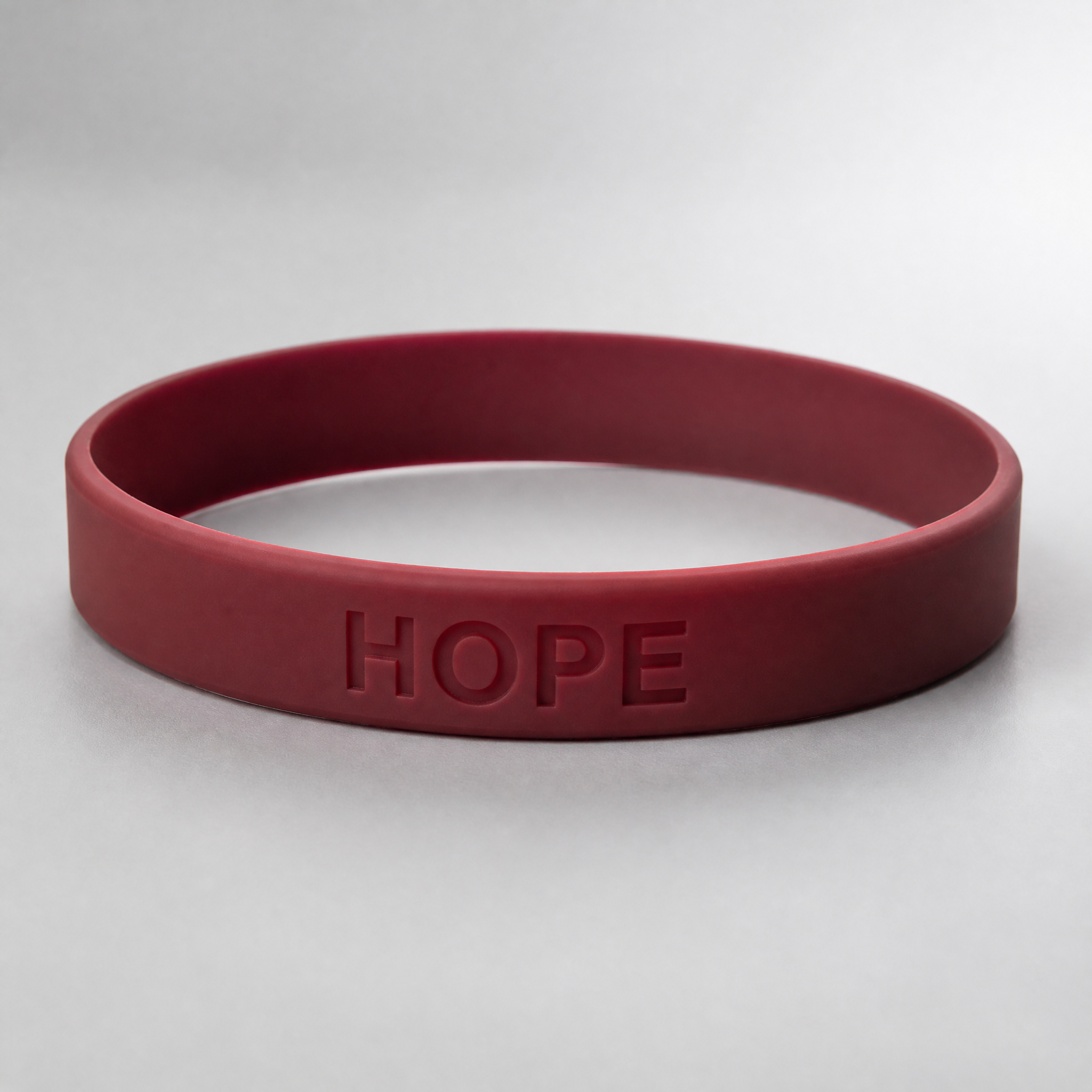 Custom Debossed Silicone Bracelet - Personalized Logo Rubber Wristband No MOQ